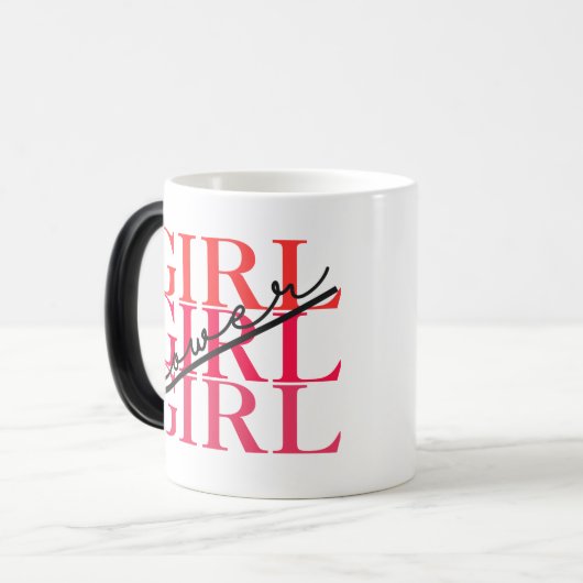 meisjeskracht magische mok (Voorkant links)