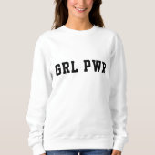Meisjeskracht | Modern feminist Bold GRL PWR Trui (Voorkant)