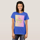 Meisjeskracht ontwerp t-shirt (Voorkant volledig)