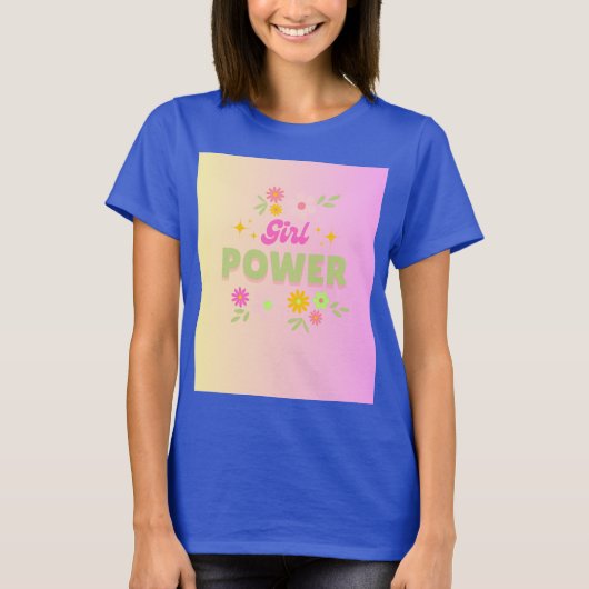 Meisjeskracht ontwerp t-shirt (Voorkant)