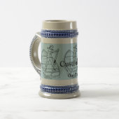 Meisjeskracht Roeiboot Thunder_Cove Bierpul (Voorkant links)