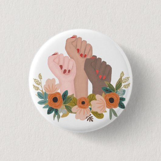 Meisjeskracht Ronde Button 3,2 Cm (Voorkant)