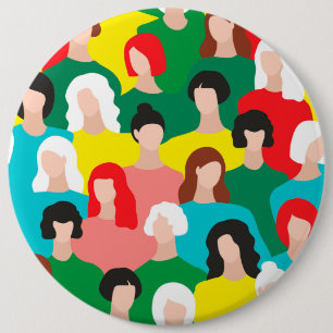 Meisjeskracht Ronde Button 6,0 Cm