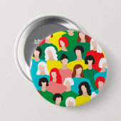 Meisjeskracht Ronde Button 7,6 Cm (Voorkant /achterkant)