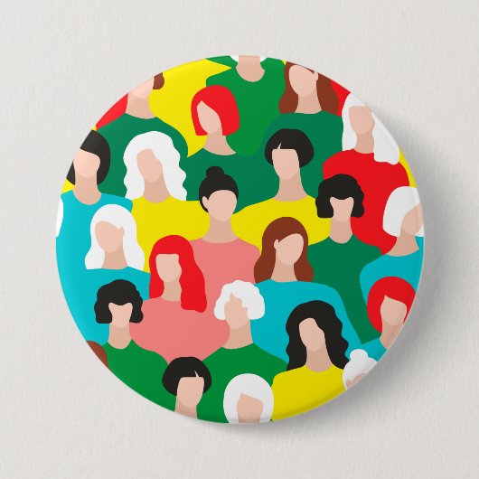 Meisjeskracht Ronde Button 7,6 Cm (Voorkant)