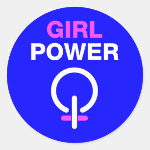 Meisjeskracht Ronde Sticker