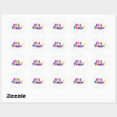 Meisjeskracht Ronde Sticker (Vel)
