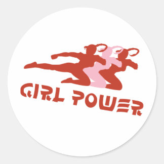 Meisjeskracht Ronde Sticker