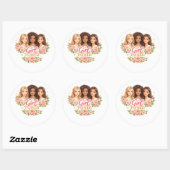 Meisjeskracht Ronde Sticker (Vel)
