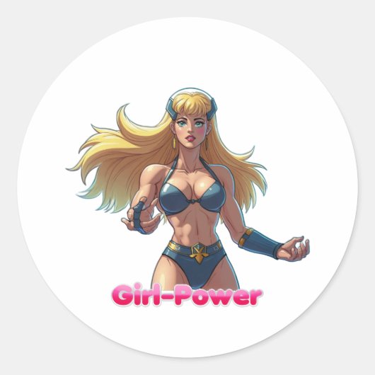 Meisjeskracht sticker (Voorkant)