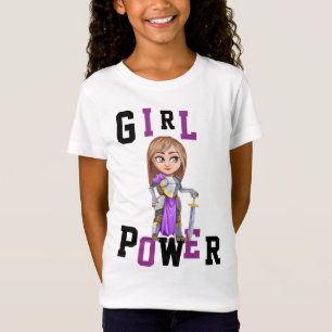 MEISJESKRACHT T-SHIRTS - gepersonaliseerde RIDDERS