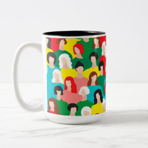 Meisjeskracht Tweekleurige Koffiemok
