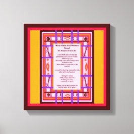 Meisjeskracht Welke meisjes nodig hebben een succe Canvas Afdruk