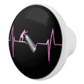 Meisjeskrachthartslag Keramische Knop (Rechts)