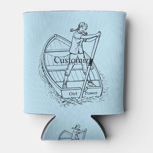 Meisjeskrachtsculpboat Thunder_Cove Blikjeskoeler (Voorkant)