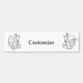 Meisjeskrachtsculpboat Thunder_Cove Bumpersticker (Voorkant)