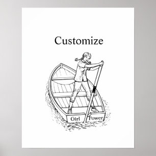 Meisjeskrachtsculpboat Thunder_Cove Poster