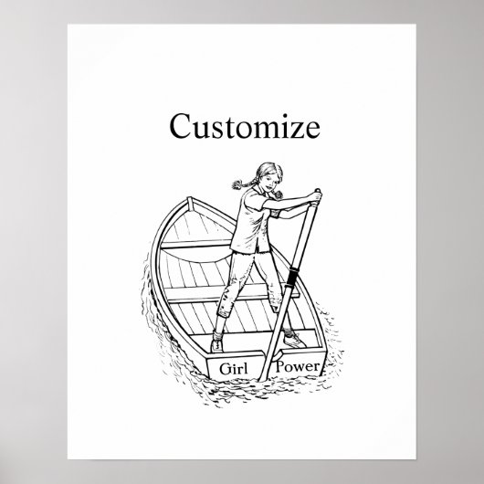 Meisjeskrachtsculpboat Thunder_Cove Poster (Voorkant)