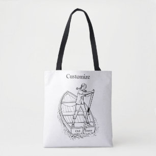 Meisjeskrachtsculpboat Thunder_Cove Tote Bag