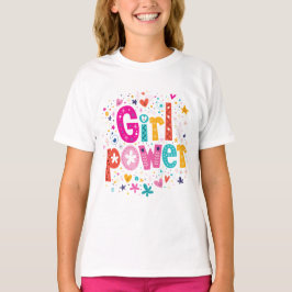 Meisjeskrachtventilator T-shirt