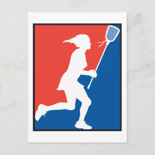 Meisjeslacrosse Briefkaart