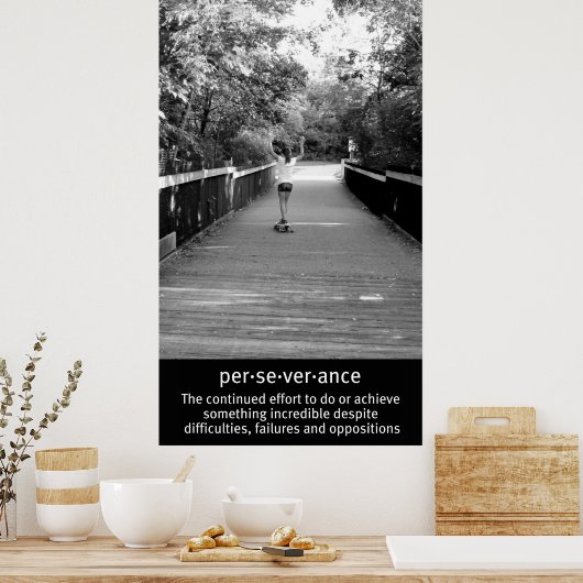 Meisjeslankerendheid Poster (Keuken)