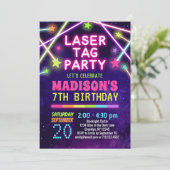 Meisjeslaserstralen Label - Verkennende feestdagen Kaart (Staand voorkant)