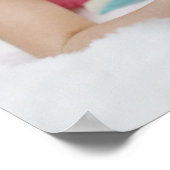 Meisjeslekken in het boek voor lezen in bed poster (Hoek)