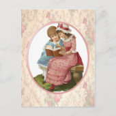 Meisjeslezen Briefkaart (Voorkant)