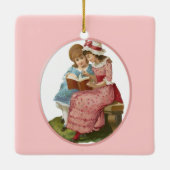 Meisjeslezen Keramisch Ornament (Achterkant)