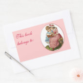 Meisjeslezen Rechthoekige Sticker (Envelop)