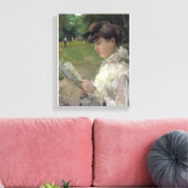 Meisjeslezen van Isaac Israels Girl Portrait Canvas Afdruk (Insitu (Woonkamer))