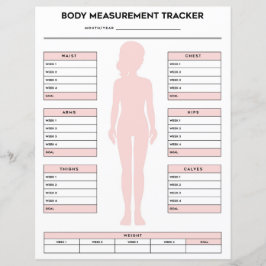 Meisjeslichaam - Meettracker Gewichtscijfers