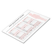 Meisjeslichaam Meting Gewichtsverlies Tracker Goal Notitieblok (Schuin)