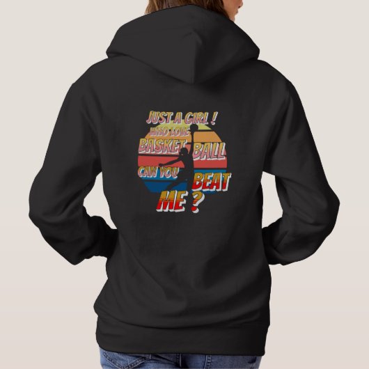 Meisjesliefde Basketball ziel, grappige humor atle Hoodie (Achterkant)