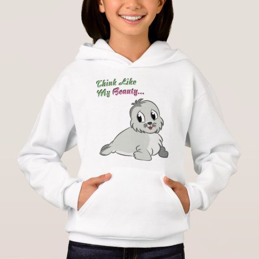 Meisjesliefhebber Hoodie, top-T-Shirt (Voorkant)
