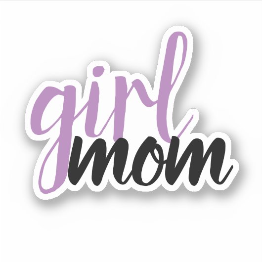Meisjesmama sticker (Voorkant)