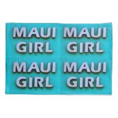 meisjesmaui groen patroon kussensloop (Achterkant)