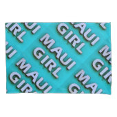 meisjesmaui groen patroon kussensloop (Voorkant)