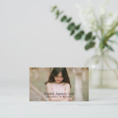 Meisjesmodel, Mode/ontwerper, model/bureau Visitekaartje (Staand voorkant)