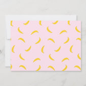 Meisjesmonkeying rond 7x5 Uitnodiging (Achterkant)