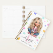 Meisjesmonogram Elke Initiaal & Naam Foto Planner (Display)