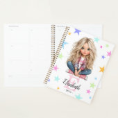 Meisjesmonogram Elke Initiaal & Naam Planner (Display)