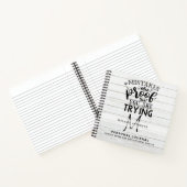 Meisjesmonogram Motivatie Journal Aanmoediging Notitieboek (Binnen)