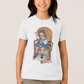 Meisjesnaaipoppen Tri-Blend Shirt (Voorkant)