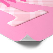 Meisjesnaam Aangepaste aanlegbrief M Poster (Hoek)