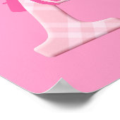 Meisjesnaam Aangepaste aanplakbrief A Poster (Hoek)