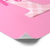 Meisjesnaam Aangepaste aanplakbrief P Poster (Hoek)