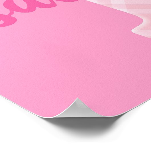 Meisjesnaam Aangepaste notitie I Poster (Hoek)