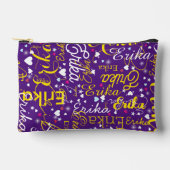 meisjesnaam, harten en sterren Paarse Etui (Voorkant)